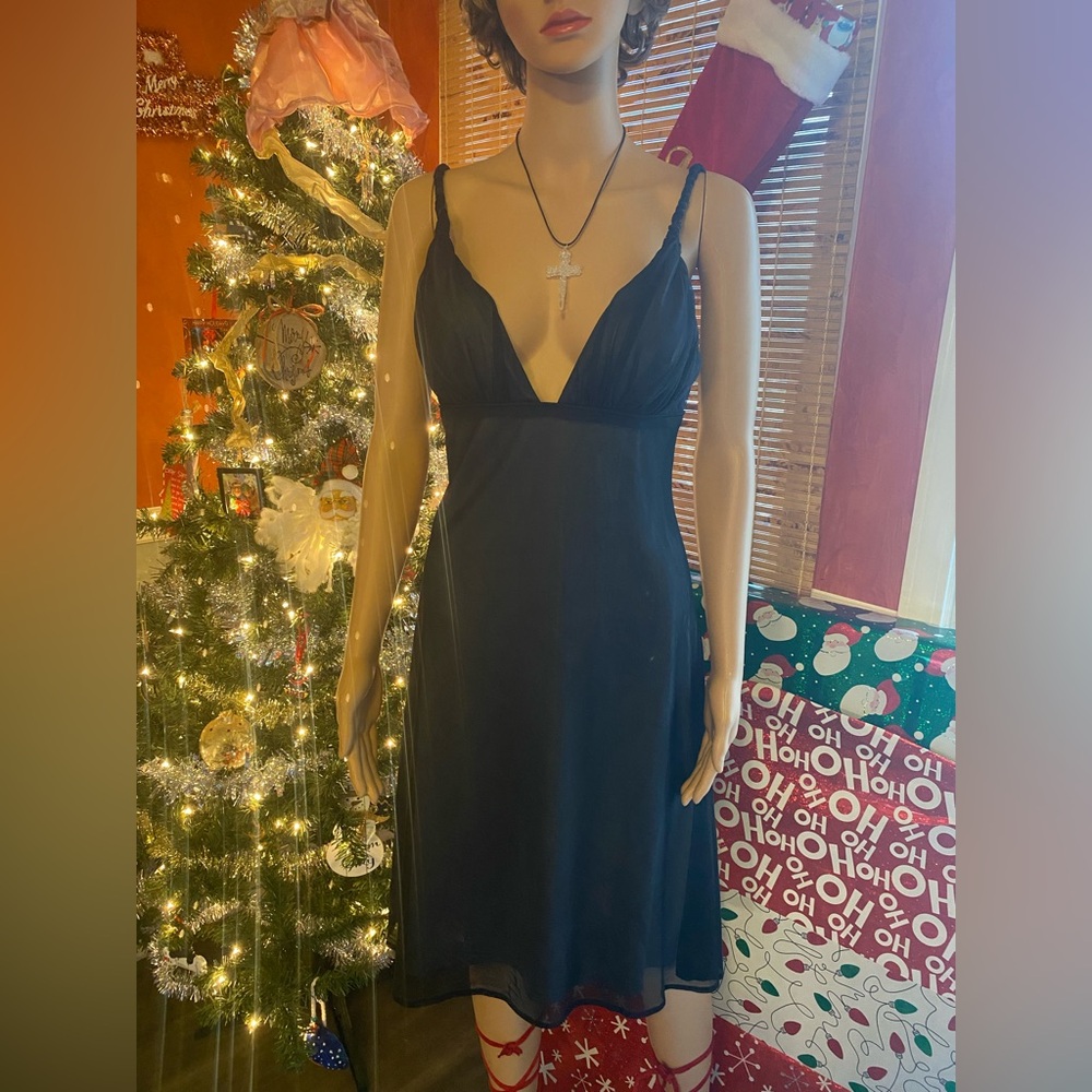 Chic Black High Low Dress